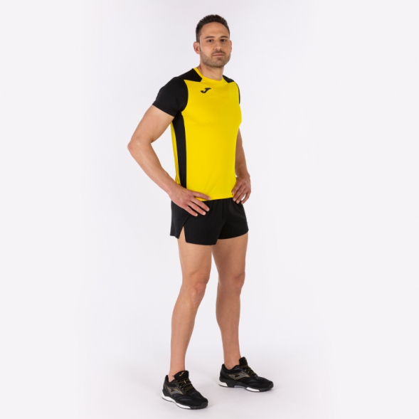 Футболка с коротким рукавом RECORD II Желтый-черный