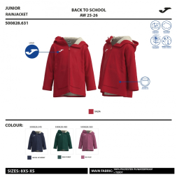 CHUBASQUERO KIDS CAMP ROJO