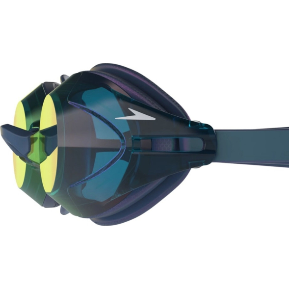 Очки для плав. SPEEDO Vanquisher 3.0 Mirrored, 8-00473717966, ЗЕРКАЛЬНЫЕ линзы, синяя оправа