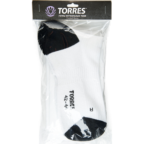 Гетры футбольные TORRES Sport Team FS1108-01-25-27, размер 25-27, белый