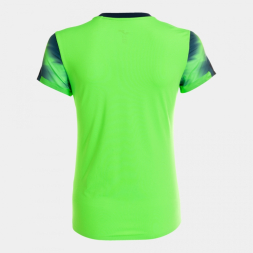 CAMISETA MANGA CORTA ELITE XI VERDE FLUOR MARINO
