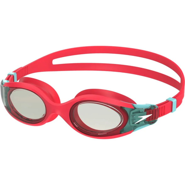 Очки для плав. детск. SPEEDO Hydrosity Jr, 8-00446317632, ДЫМЧАТЫЕ линзы, красная оправа