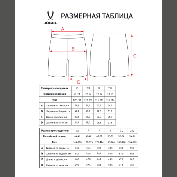 Шорты игровые JÖGEL DIVISION PerFormDRY Union Shorts, голубой