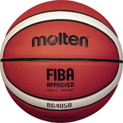 Мяч баск  MOLTEN B6G4050X р  6, FIBA Appr, 12 пан, композит кожа (ПУ),бут кам,нейл корд,кор-беж-че