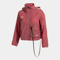 CHAQUETA CON CAPUCHA MIMETIC ROSA