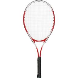 Ракетка для большого тенниса тренировочная, алюминий, в чехле, цвет красный