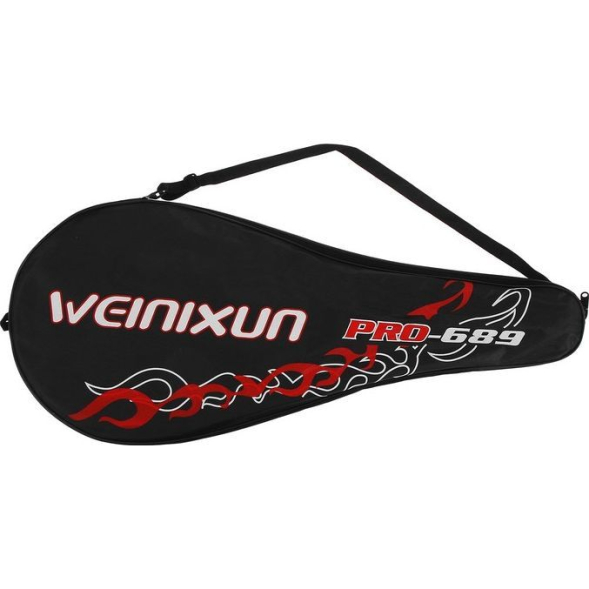 Ракетка для большого тенниса тренировочная, алюминий, в чехле, цвет красный