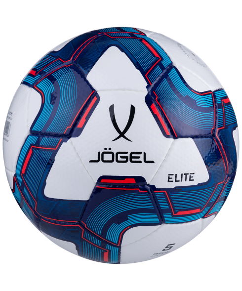 Мяч футбольный JOGEL Elite №4, белый/синий/красный
