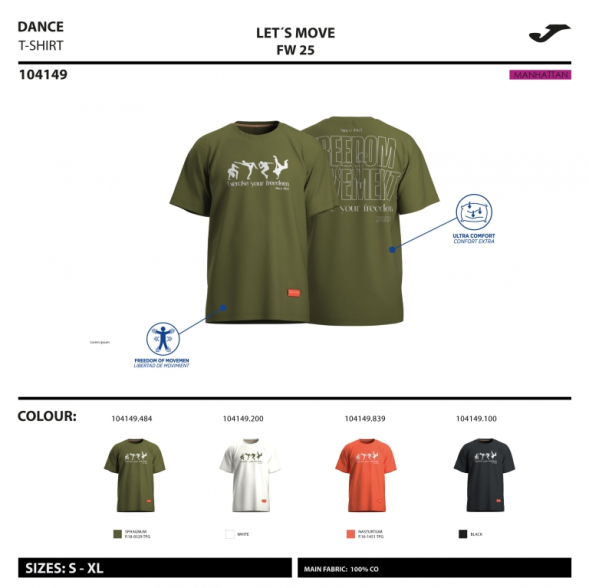 CAMISETA MANGA CORTA STEP CORAL