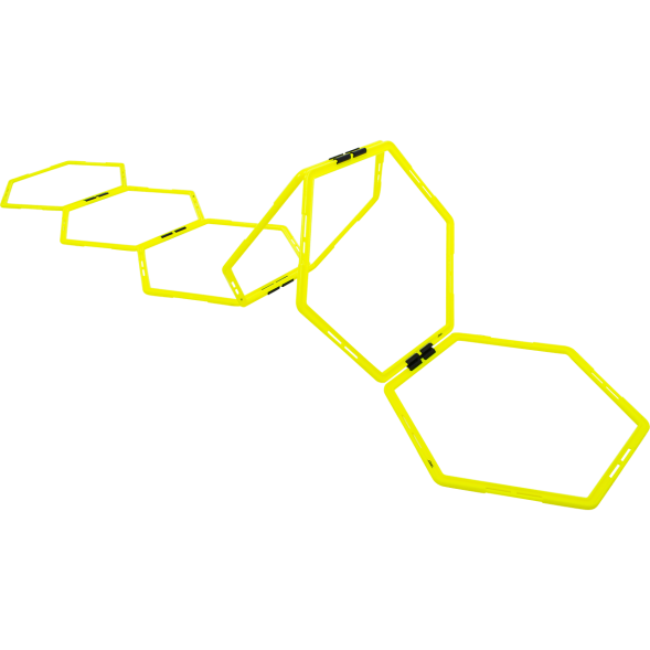 Набор шестиугольных напольных обручей JÖGEL Agility Hoops JA-216, 6 шт.