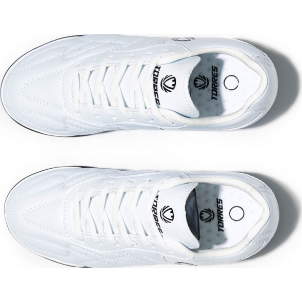 Бутсы футбольные (многошиповки) детские TORRES TURF, TS245241210-32, р.32, белый