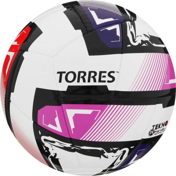 Мяч футзальный TORRES Futsal Resist, PU, полугибридная сшивка, 24 панели, размер 4