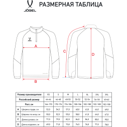 Джемпер тренировочный JÖGEL PREMIER PerFormDRY Training 1/4 Zip Fleece Top, темно-синий