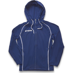 Толстовка парадная с капюшоном детская ATEMI, цв.т.синий, арт.AJKT-002JSS23-DNV (128)
