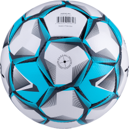 Мяч футбольный JÖGEL Nueno №5, белый/голубой/черный