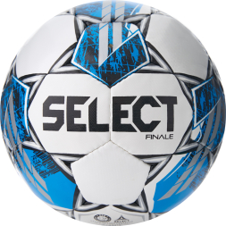 Мяч футб. SELECT Finale V25, 3855160584, р.5, FIFA Basic, 32п, ПУ, руч. сш, бело-синий