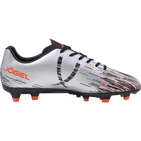 БЕЗ УПАКОВКИ Бутсы футбольные JÖGEL Rapido FG Silver/black