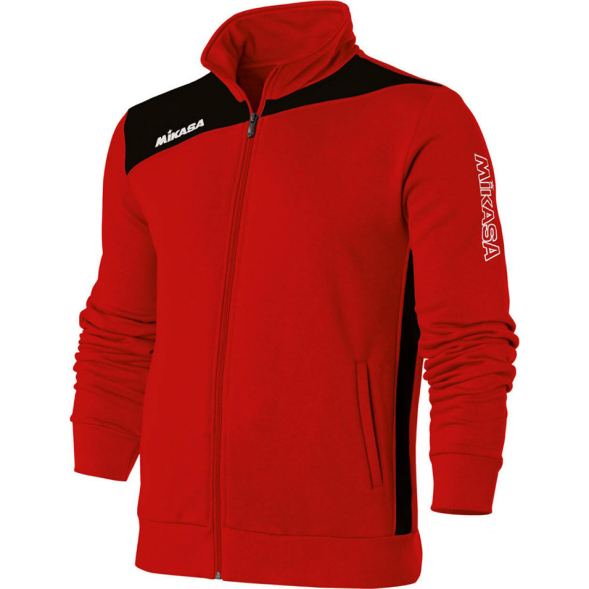 Куртка от костюма MIKASA MT542-03-2XL, размер 2XL, 70% хлопок 30% полиэстер, красная
