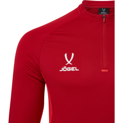 Джемпер тренировочный JOGEL PREMIER PerFormDRY Training Zip Top, темно-красный/красный