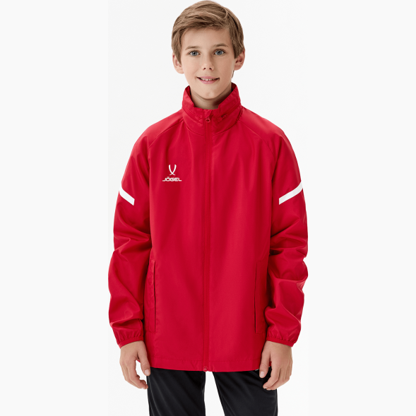 Куртка ветрозащитная JÖGEL CAMP 2 Rain Jacket, красный, детский