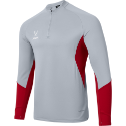Джемпер тренировочный JOGEL PREMIER PerFormDRY Training Zip Top, серый/темно-красный