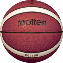 Мяч баск  MOLTEN B6G3850 р 6, FIBA Appr, синт комп кожа (ПУ),12 пан,бут кам,нейл корд,кор-беж-чер