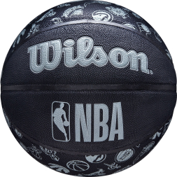 Мяч баск. WILSON NBA All Team, WTB1300XBNBA р.6, PU, бутил. камера, черный