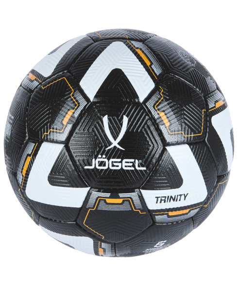 Мяч футбольный JOGEL Trinity №5, черный/белый