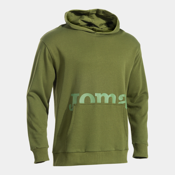 SUDADERA CON CAPUCHA MIMETIC VERDE