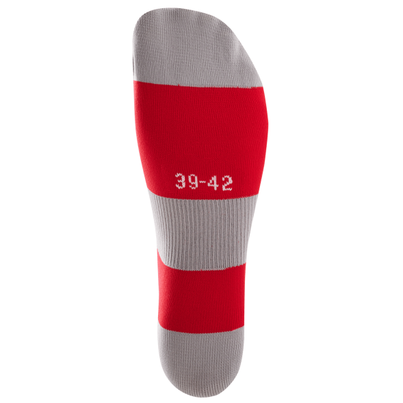 Гетры футбольные JÖGEL CAMP BASIC SOCKS, красный/серый/белый