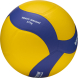 Мяч вол. утяж. MIKASA VT370W, р 5, 18 панелей, синт.кожа (ПУ), вес 370г, клееный, сине-желтый