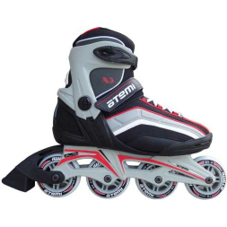 Роликовые коньки мужские, красный/чер/сер, Alu, Abec5, 80mm PU, Размер, 40, X5 man