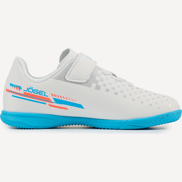 Бутсы зальные JÖGEL Evofly IN Talant White/blue, детский