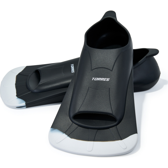 Ласты для бассейна TORRES F02, SWF022400GR, р. EU 32-34 (XXXS), салатово-серый