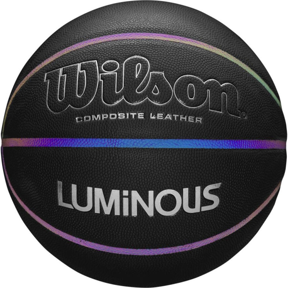 Мяч баск. WILSON Luminous, WTB2027XB07, р.7, композит, бут.камера, черный
