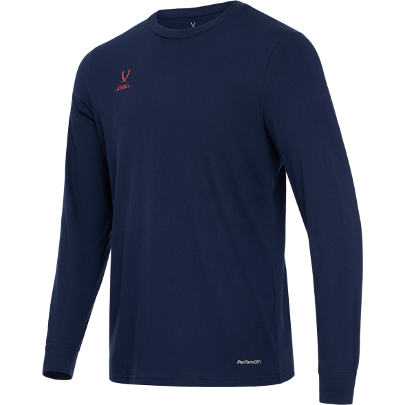 Футболка баскетбольная с длинным рукавом JÖGEL DIVISION PerFormDRY Pre-Match Longsleeve Jersey, темно-синий