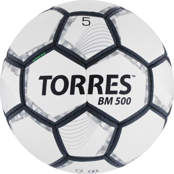 Мяч футбольный TORRES BM 500, PU, ручная сшивка, 32 панели, р. 5