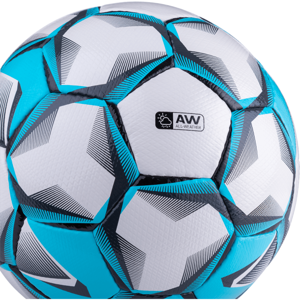 Мяч футбольный JÖGEL Nueno №4, белый/голубой/черный