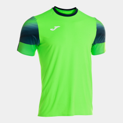 CAMISETA MANGA CORTA ELITE XI VERDE FLUOR MARINO