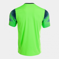 CAMISETA MANGA CORTA ELITE XI VERDE FLUOR MARINO