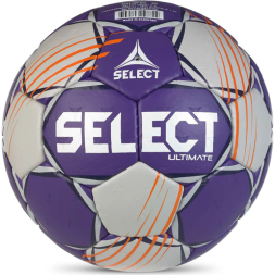 Мяч ганд. SELECT Ultimate Official EHF V24, 1612858999, Senior(р.3), EHF Appr, ПУ, руч.сш, фиол-сер