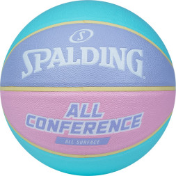 Мяч баск  SPALDING All Conference р 6, 77065z, композит, голубо-розовый