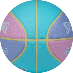 Мяч баск  SPALDING All Conference р 6, 77065z, композит, голубо-розовый