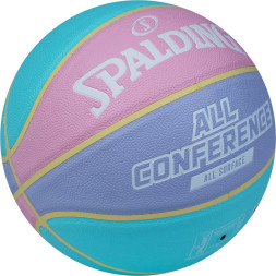 Мяч баск  SPALDING All Conference р 6, 77065z, композит, голубо-розовый