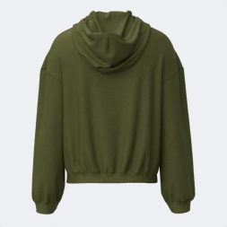SUDADERA CON CAPUCHA MIMETIC VERDE