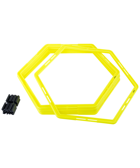 Набор шестиугольных напольных обручей JOGEL Agility Hoops JA-216, 6 шт.