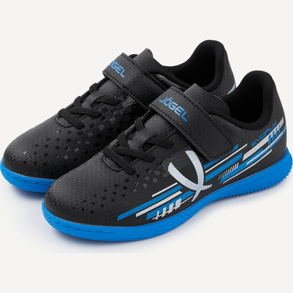 Бутсы зальные JÖGEL Evofly IN Talant Black/blue, детский
