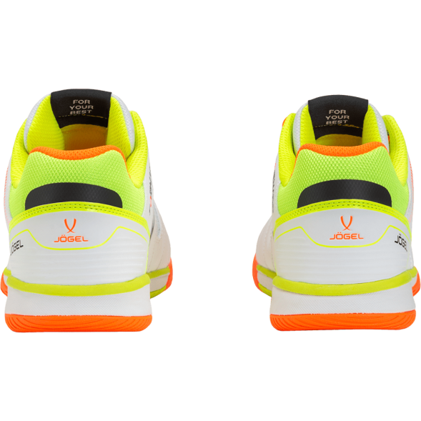БЕЗ УПАКОВКИ Бутсы зальные JÖGEL Tornado 2.0 White/orange