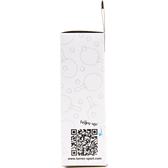 Мяч для наст. тенниса TORRES Club 2*, TT23013, диам. 40+ мм, упак. 6 шт, оранжевый