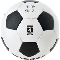 Мяч футб TORRES Main Stream, F30184,р 4, 32 пан ПУ, 4 под слоя, руч сшив , бело-черный